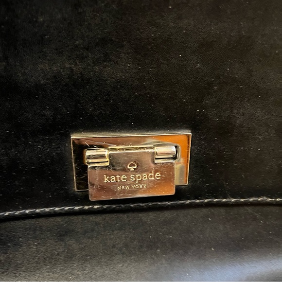 Kate Spade Doris Black Leather Top Handle Crossbody Satchel Bag - Picture 3 of 9